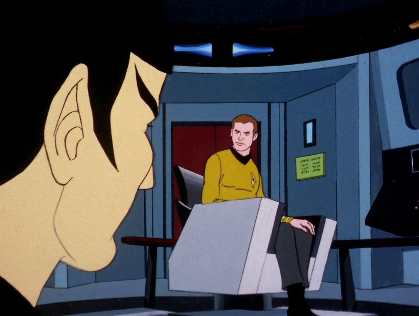 Dick falls. Star Trek animated Series. ROBOMASTERS the animated Series.
